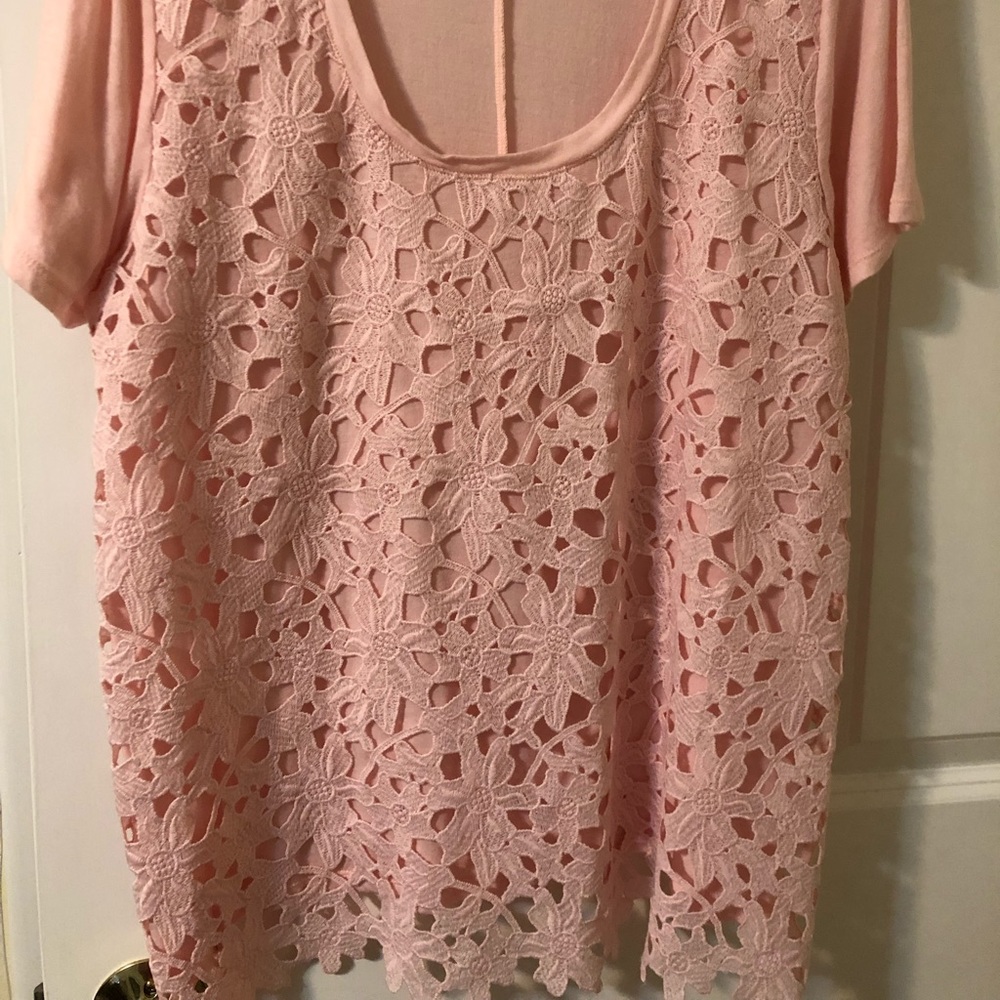 J. Crew Lace t-shirt